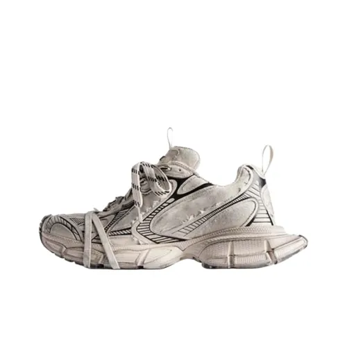 Balenciaga 3XL Низкий Топ Толстая Подошва Кроссовки Женские Бежевые