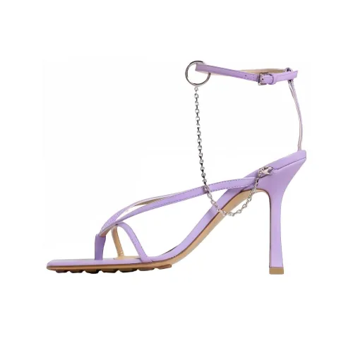 Bottega Veneta One Ремень Сандалии Женские Фиолетовые