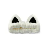 Белый кошачий ухо ободок