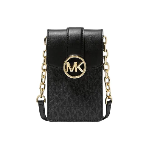 MICHAEL KORS CARMEN Покрытый холст Плечо Сумка через плечо Маленькая Женская Черная