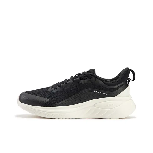 361° Slip-resistant Abrasion-resistant Low Top Беговые кроссовки Женские Черный Белый