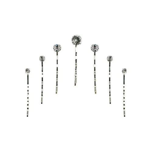 Jennifer Behr Латунь Родиевое покрытие Кристальные заколки для волос Женские Серебристые