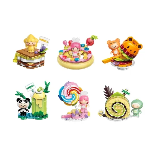 QIMENGJIMU Mini World Collection Время для DELICIOUS Лакомств Слепые коробки Один Mystery Коробка Целая коробка 6 шт