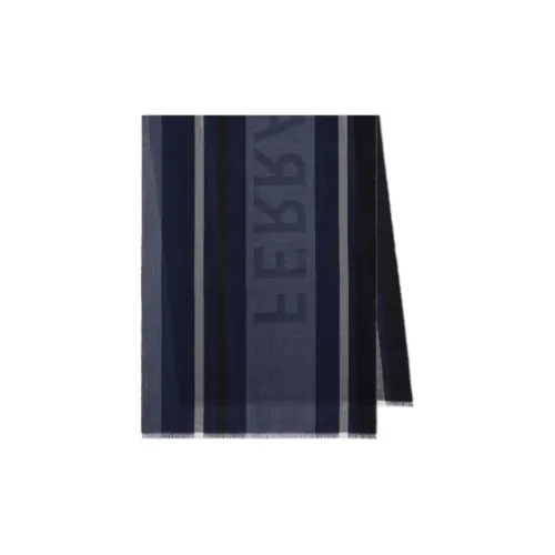 FERRAGAMO Шелк Палантины Женские Синий