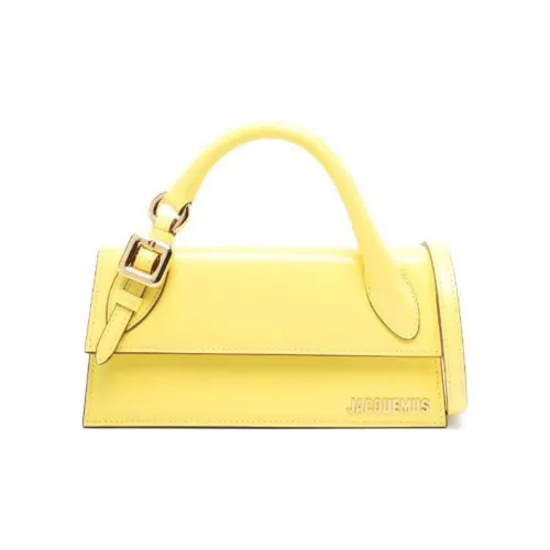 Jacquemus Le Chiquito Телячья кожа Сумка через плечо Сумка Женская Желтая