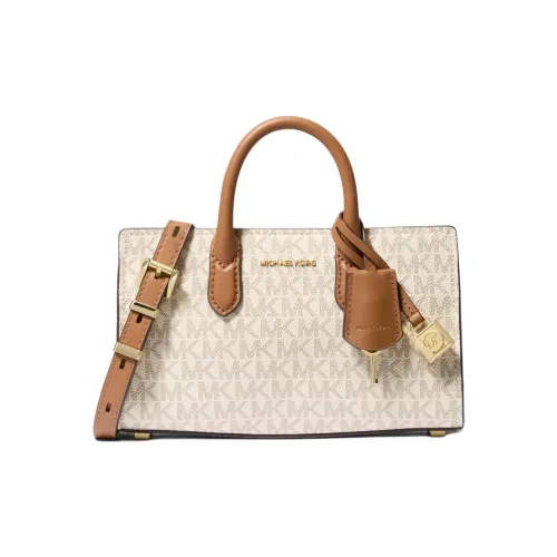 MICHAEL KORS Сумка через плечо из кожи сумка женская ванильный белый и жемчужно-коричневый