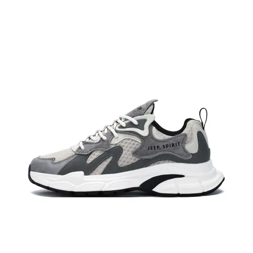 JEEP SPIRIT Дышащий Амортизация Устойчивый к истиранию Легкий Низкий Топ Уличная Обувь Мужская Time Серый