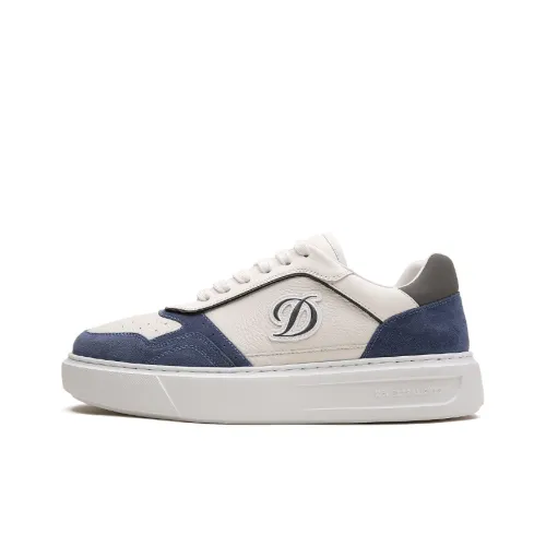 S. T.DUPONT Низкий топ Скейтборд Кроссовки Мужские Белый Синий