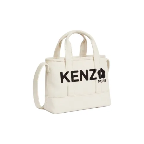 KENZO 100% хлопок Тоут Сумка Сумка для покупок Сумка Сумка через плечо Маленькая Женская Бежевая