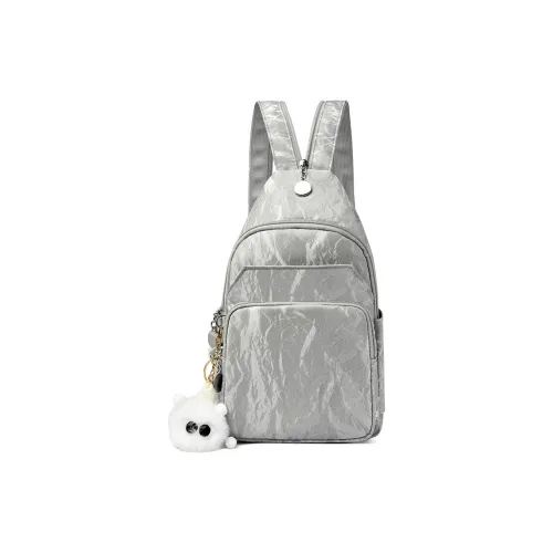 OURFUN ПУ (полиуретан) Рюкзак On The Плечо Женские Айвори Серебристый Черный Розовый Лейк Синий