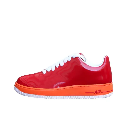 Nike Air Force 1 Supreme Slip Resistant Abrasion Resistant Дышащий Низкий Топ Скейтбординг Кроссовки Мужские Красные