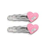 Розовое сердечко, заколка для волос [1 пара]