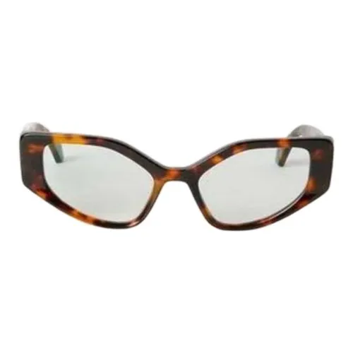 OFF Белый Ацетат Нерегулярная форма Оправы для очков Унисекс Коричневый