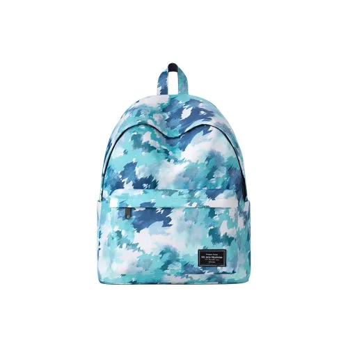 MR.ACE HOMME Полиэстер Рюкзак Стандартный Унисекс Чернила Синий