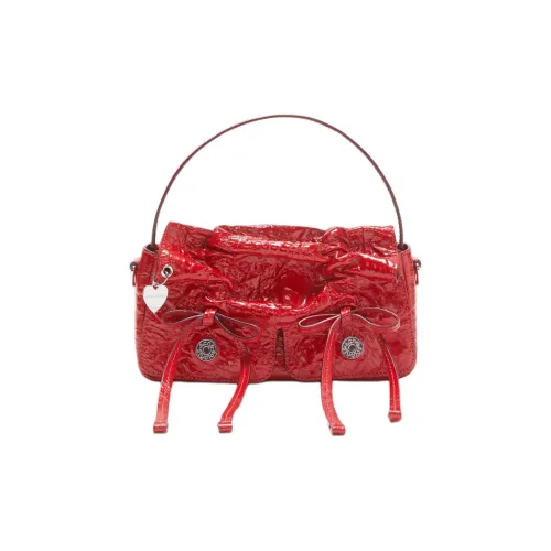 Acne Studios Козья кожа Сумка через плечо Сумка Micro Женская Красная