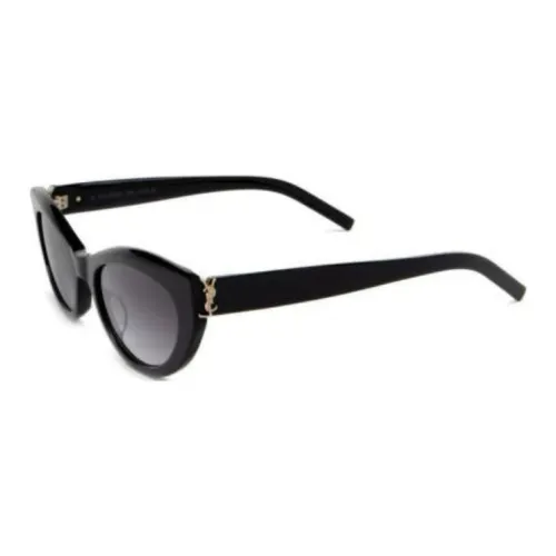 SAINT LAURENT OVAL SUNGLASSES Женские Черный