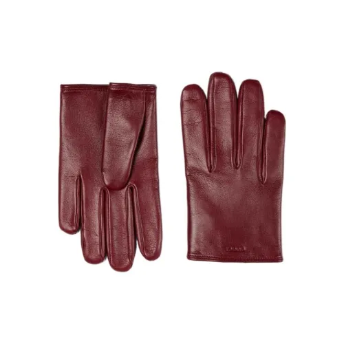 GUCCI Кожа, Перчатки из шелка Mulberry, Мужские