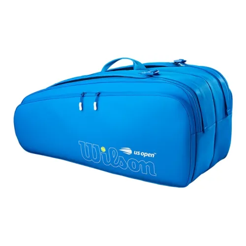 Wilson 59% PU (полиуретан) + 41% полиэстер Спортивные сумки Синий Унисекс