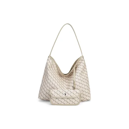 LUCKY DIAMOND ПУ (полиуретан) и ПВХ Сумка через плечо Стандартная Женская Кофейная Заварная