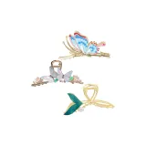 Фея Бабочка Заколка-краб Набор из трех предметов - Синяя коробка