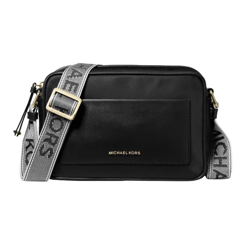 MICHAEL KORS Jet Set Сумка через плечо из ткани и искусственной кожи большая женская черная