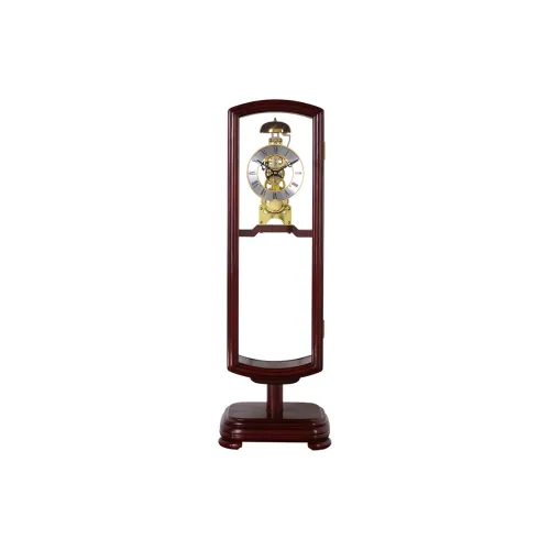 HENSE Механические настольные часы из массива дерева унисекс серебристый циферблат модель HD12