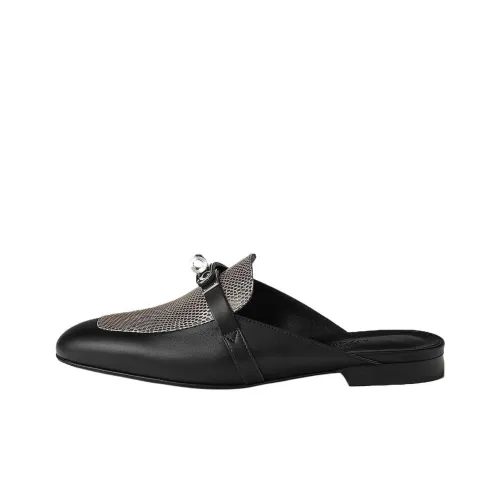 HERMES Oz Домашние тапочки Женские Черные