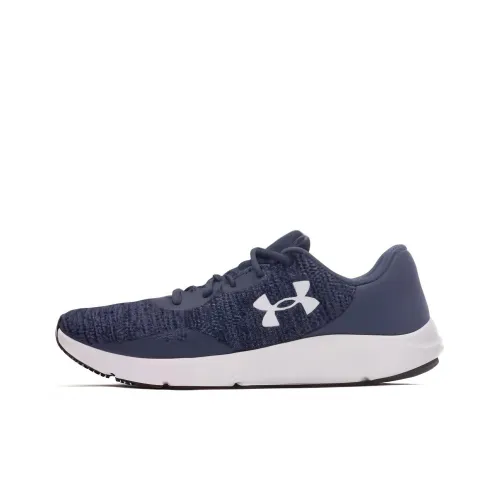 Under Armour Charged Pursuit 3 Амортизация Износостойкие Низкие Кроссовки для Бега Унисекс Синие