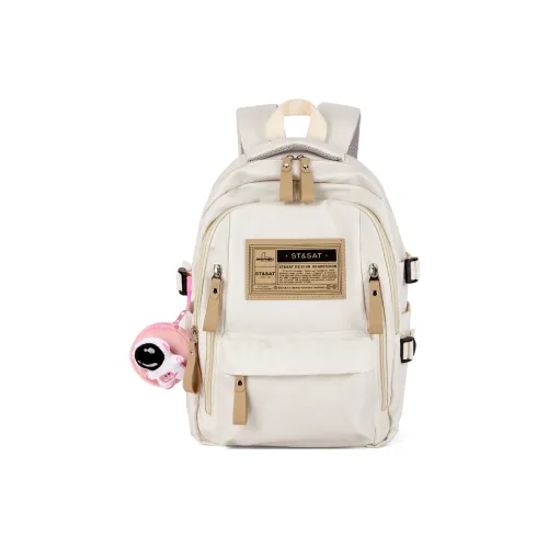 ST SAT Синтетическая кожа текстиль Mosaic рюкзак женский цвет экрю