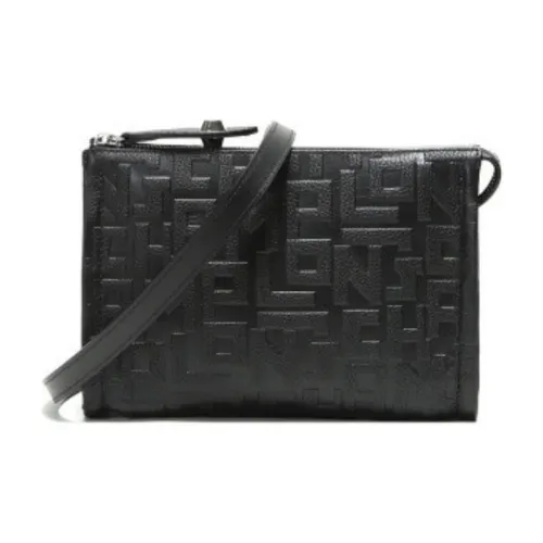 LONGCHAMP Сумка через плечо из кожи маленькая женская черная