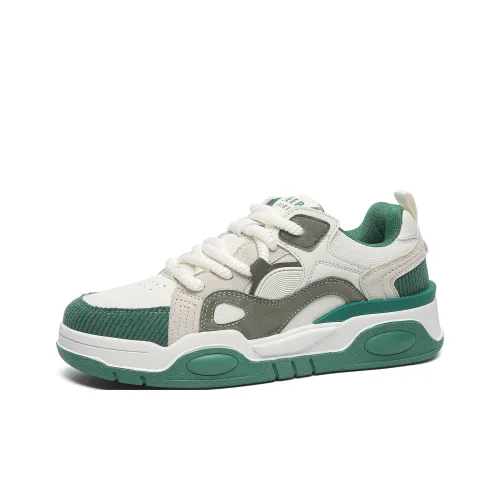 JEEP SPIRIT Модный Винтаж Пухлые туфли Низкие Кроссовки для скейтбординга Мужской Mystic Trail Зеленый