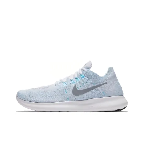 Nike Амортизация Износостойкие Низкие Кроссовки для Бега Женские Синие