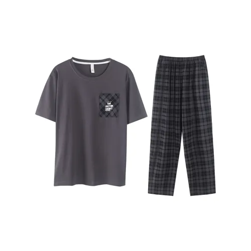 The Story Of The Flower Season Пижамный комплект Мужской Темно-серый