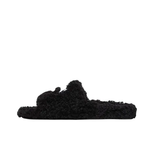 Balenciaga Furry Слипоны Мужской Черный