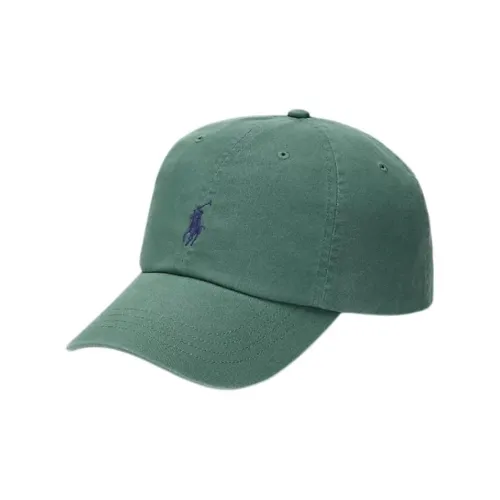 Polo Ralph Lauren Хлопок Кепки Унисекс Промытый Лесной Зеленый