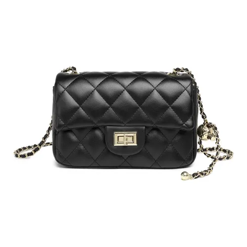 Carksky ПУ (полиуретан) Сумка через плечо Женская Черная