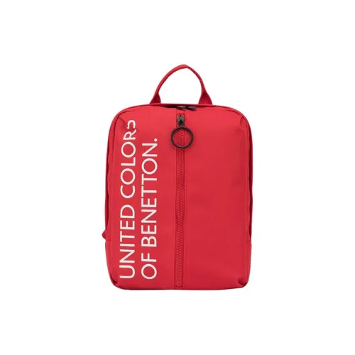 UNITED COLORS OF BENETTON Полиэстер Рюкзак Маленький Унисекс Красный