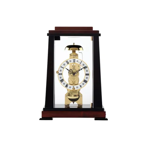 HENSE Механические настольные часы из массива дерева унисекс белый циферблат модель HD8012