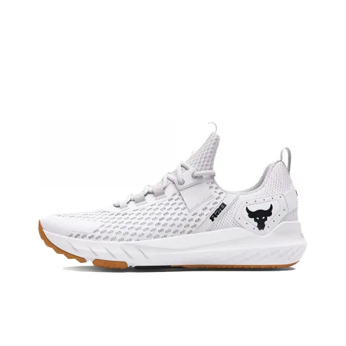 Under Armour Project Rock BSR противоскользящие и устойчивые к истиранию низкие кроссовки для тренировок мужские белые