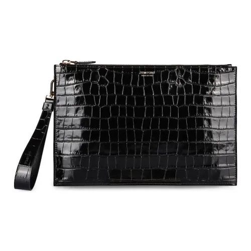 TOM FORD Кошелек из телячьей кожи мужской черный