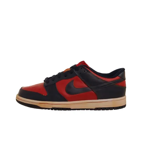 Nike Dunk Vintage Coating Низкие Скейтборд Кроссовки Мужские Красный Синий