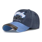 Королевский синий козырек и темно-синяя центральная часть