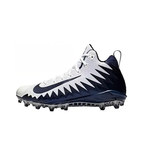 Nike Alpha Menace TF Шипы Износостойкие И Легкие Футбольные бутсы Мужские Белые и Синие