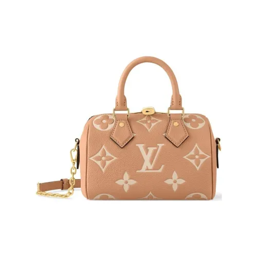 LOUIS VUITTON Speedy Коровья кожа Подушка Сумка Сумка через плечо Сумка на одно плечо Женская Коричневая