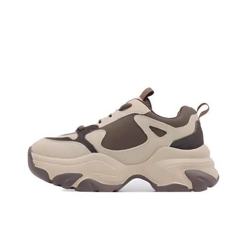 Jin Baichuan массивные кроссовки Low Top Коричневый Женские