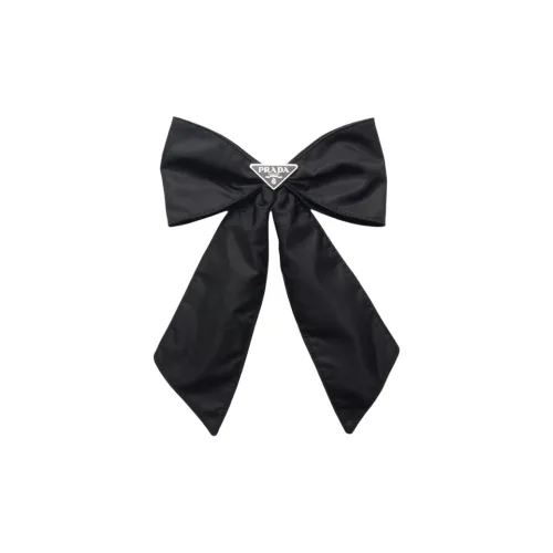 PRADA Переработанный нейлон Заколки для волос Женские Черный
