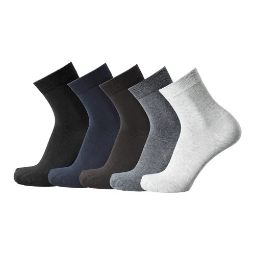 GOLDLION Весенние Летние Носки Crew Мужской Коробка 5 Пачек Многоцветные