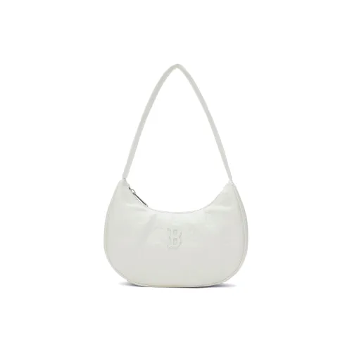 Mlb Base Logo Искусственная кожа Плечевая сумка сумка через плечо унисекс темный крем