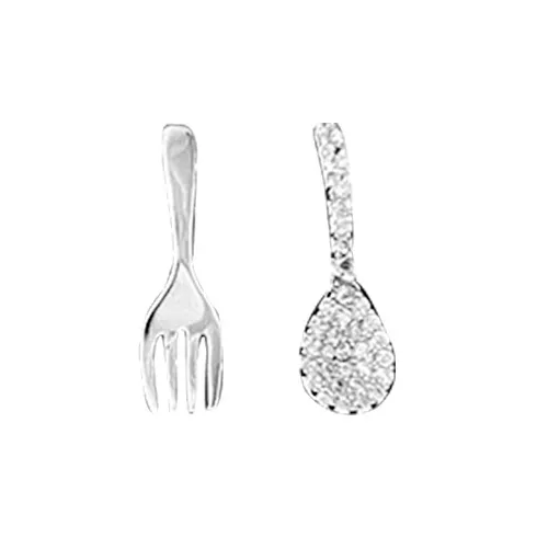 C C Alloy Stud Earrings Women's