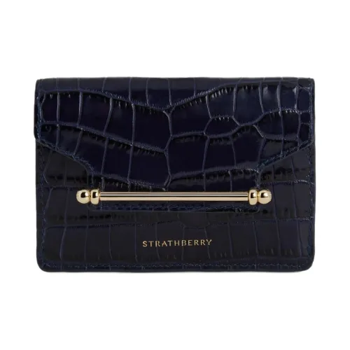 Strathberry Телячья кожа Кошелек Женские Морской синий